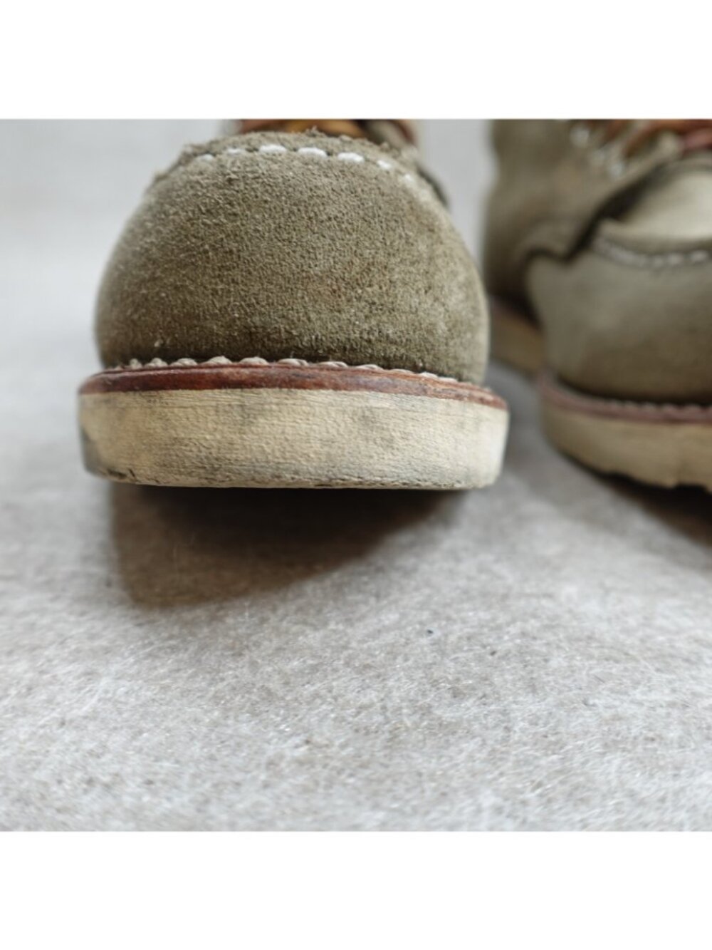 Red Wing Boots 8.5 Gray Suede Roughout 8139 Nigel Cabourn 2010 - Picture 8 of 16